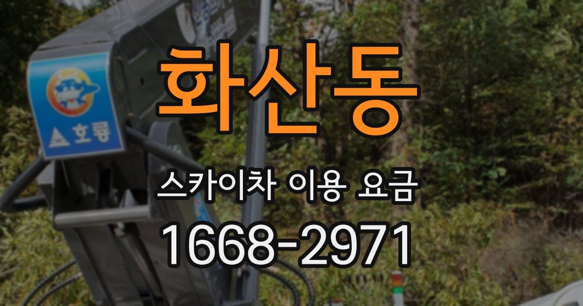 화산동 스카이차 이용 요금