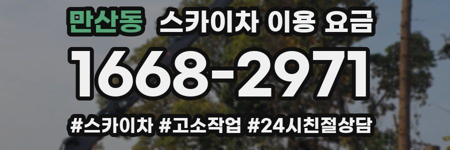 만산동 스카이차 이용 요금