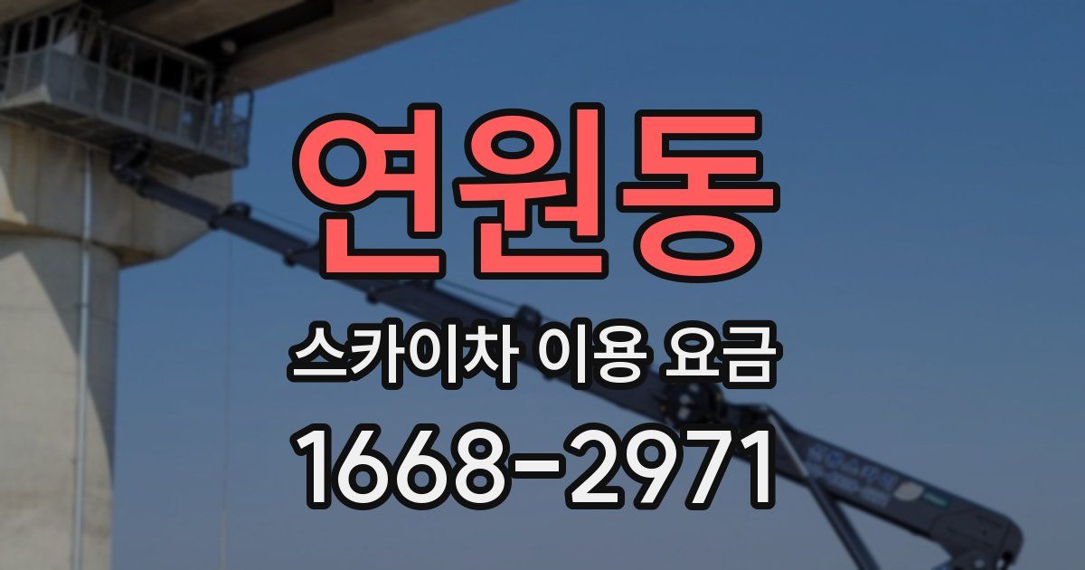 연원동 스카이차 이용 요금