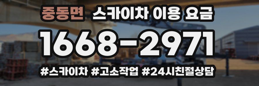 중동면 스카이차 이용 요금