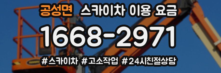 공성면 스카이차 이용 요금