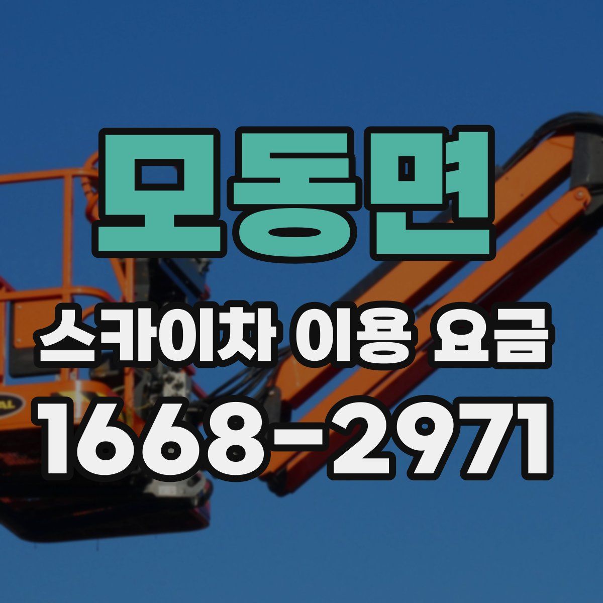 모동면 스카이차 이용 요금