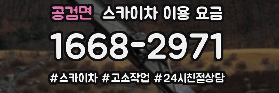 공검면 스카이차 이용 요금