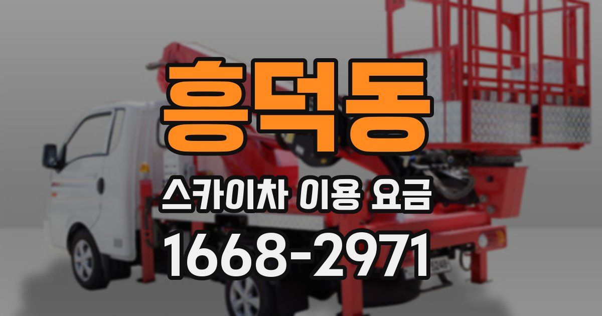 흥덕동 스카이차 이용 요금