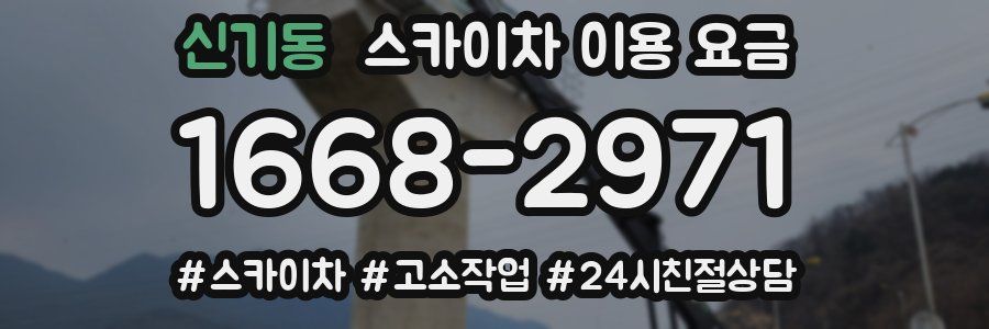 신기동 스카이차 이용 요금