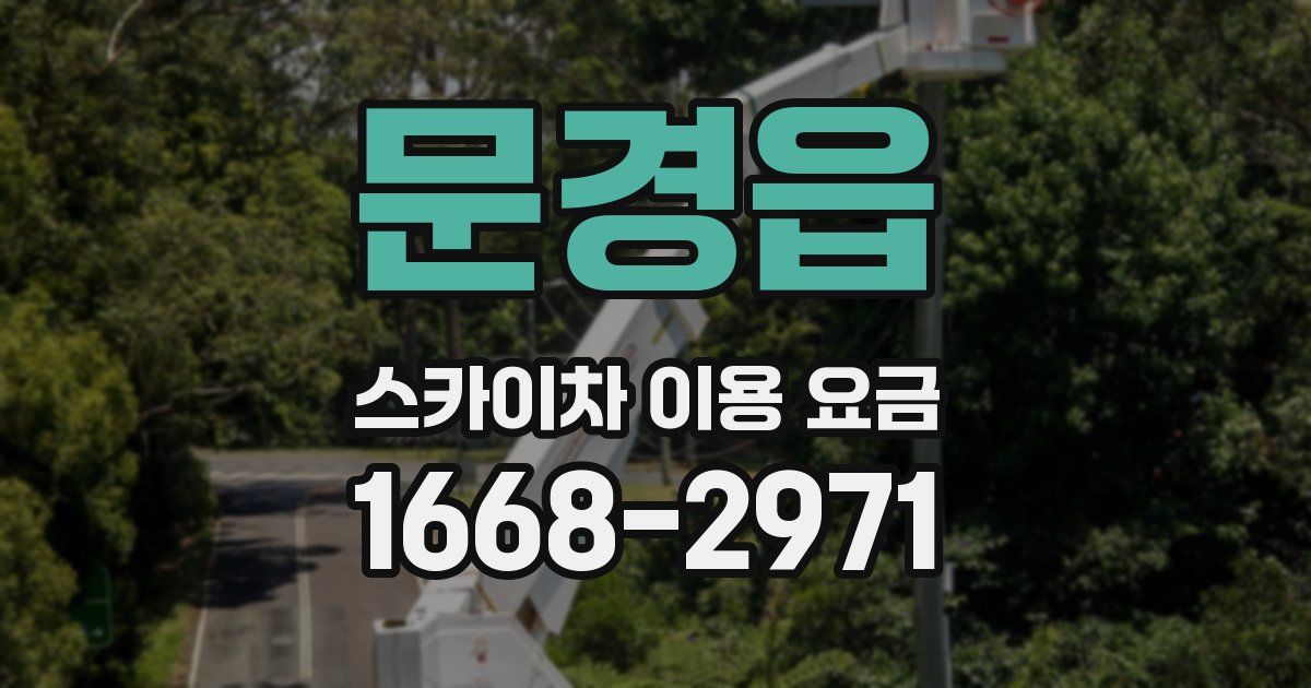 문경읍 스카이차 이용 요금