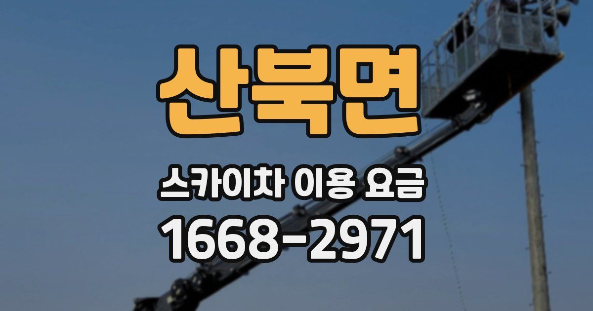 산북면 스카이차 이용 요금