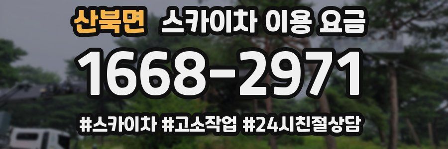 산북면 스카이차 이용 요금