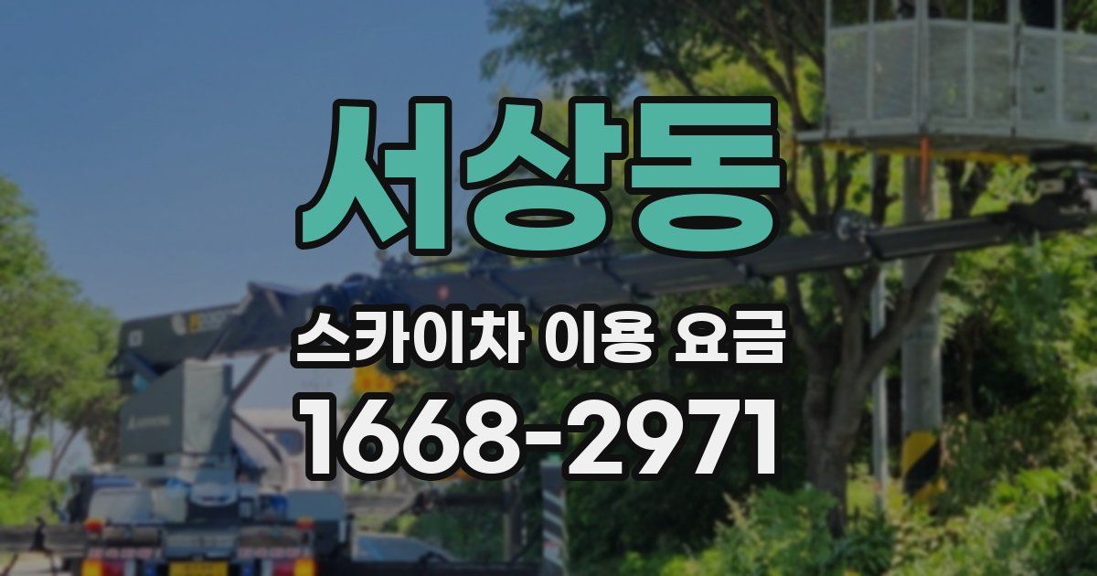 서상동 스카이차 이용 요금