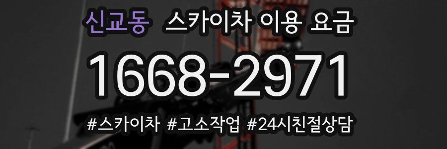 신교동 스카이차 이용 요금