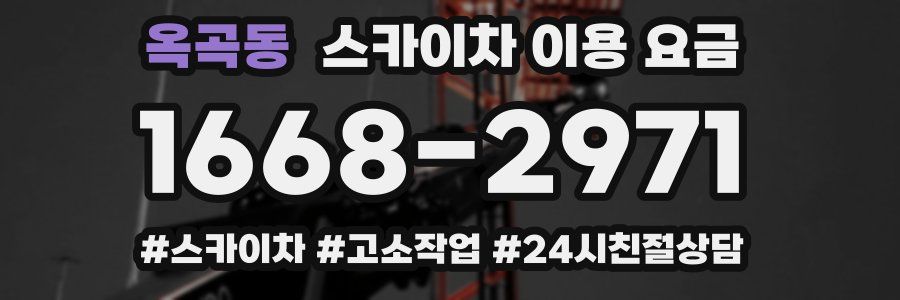 옥곡동 스카이차 이용 요금