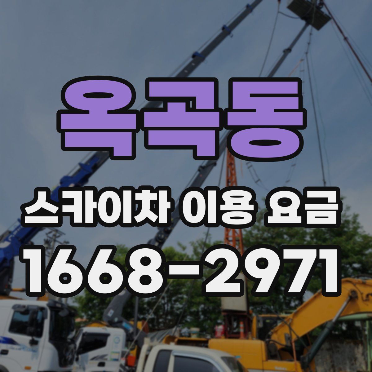 옥곡동 스카이차 이용 요금