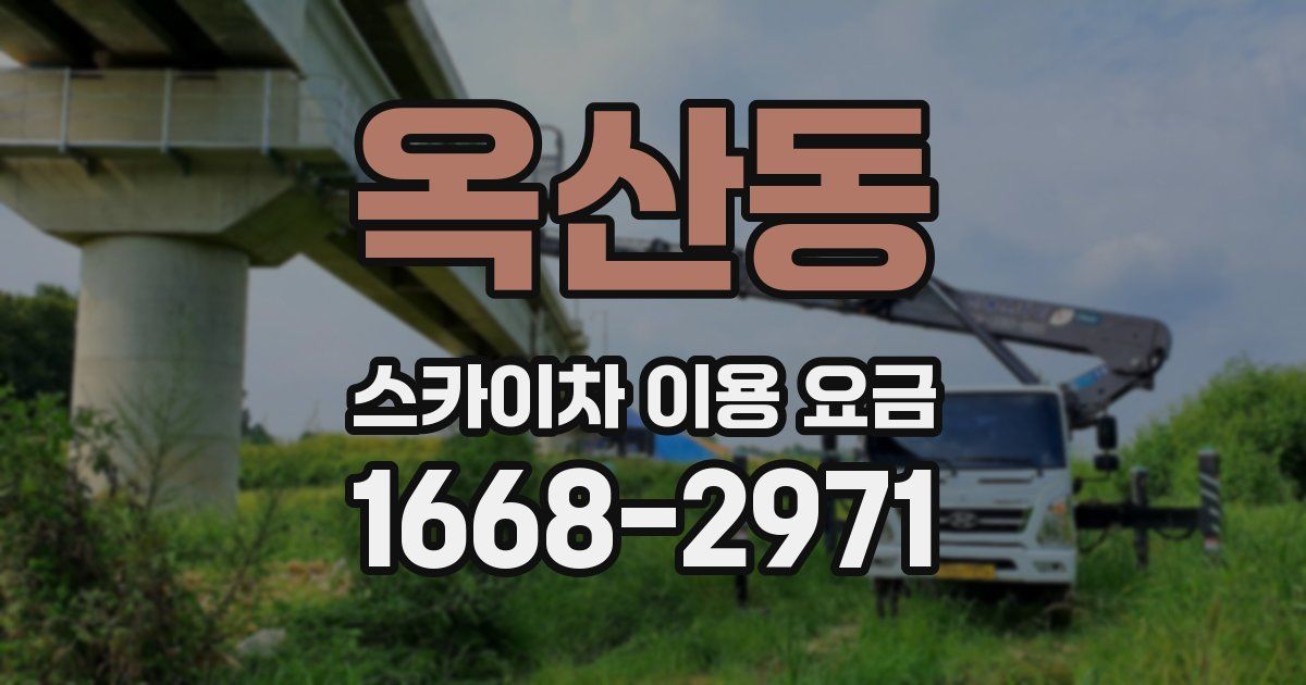 옥산동 스카이차 이용 요금