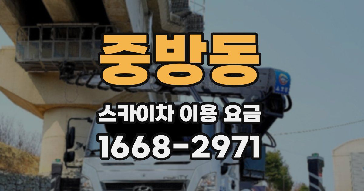 중방동 스카이차 이용 요금