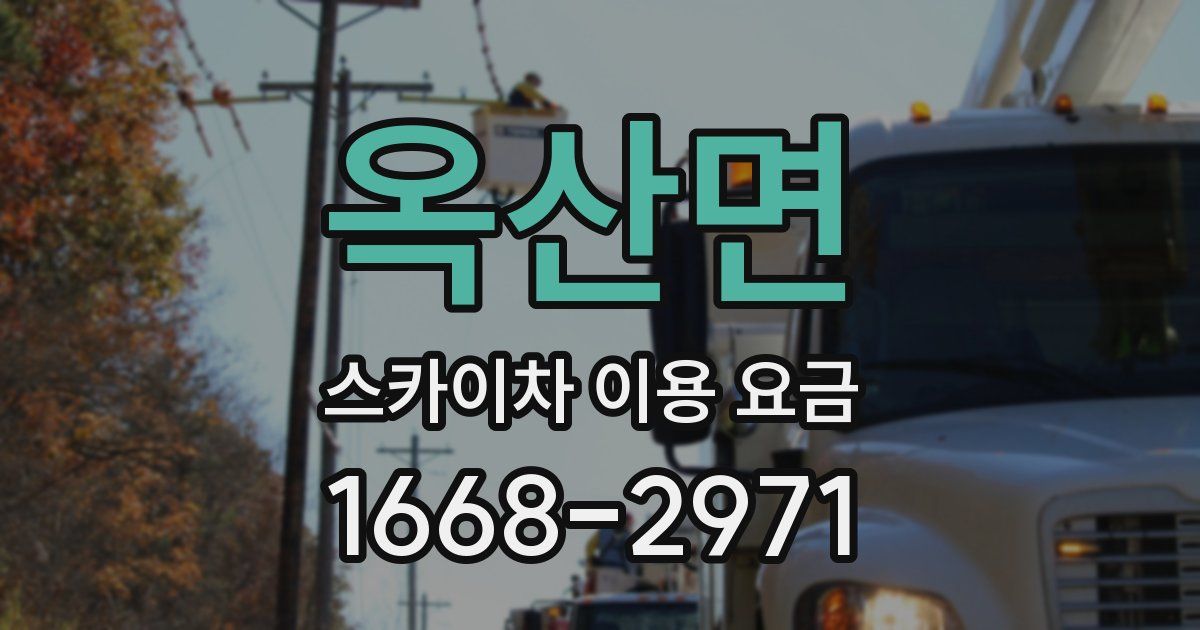 옥산면 스카이차 이용 요금