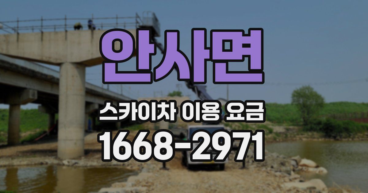안사면 스카이차 이용 요금