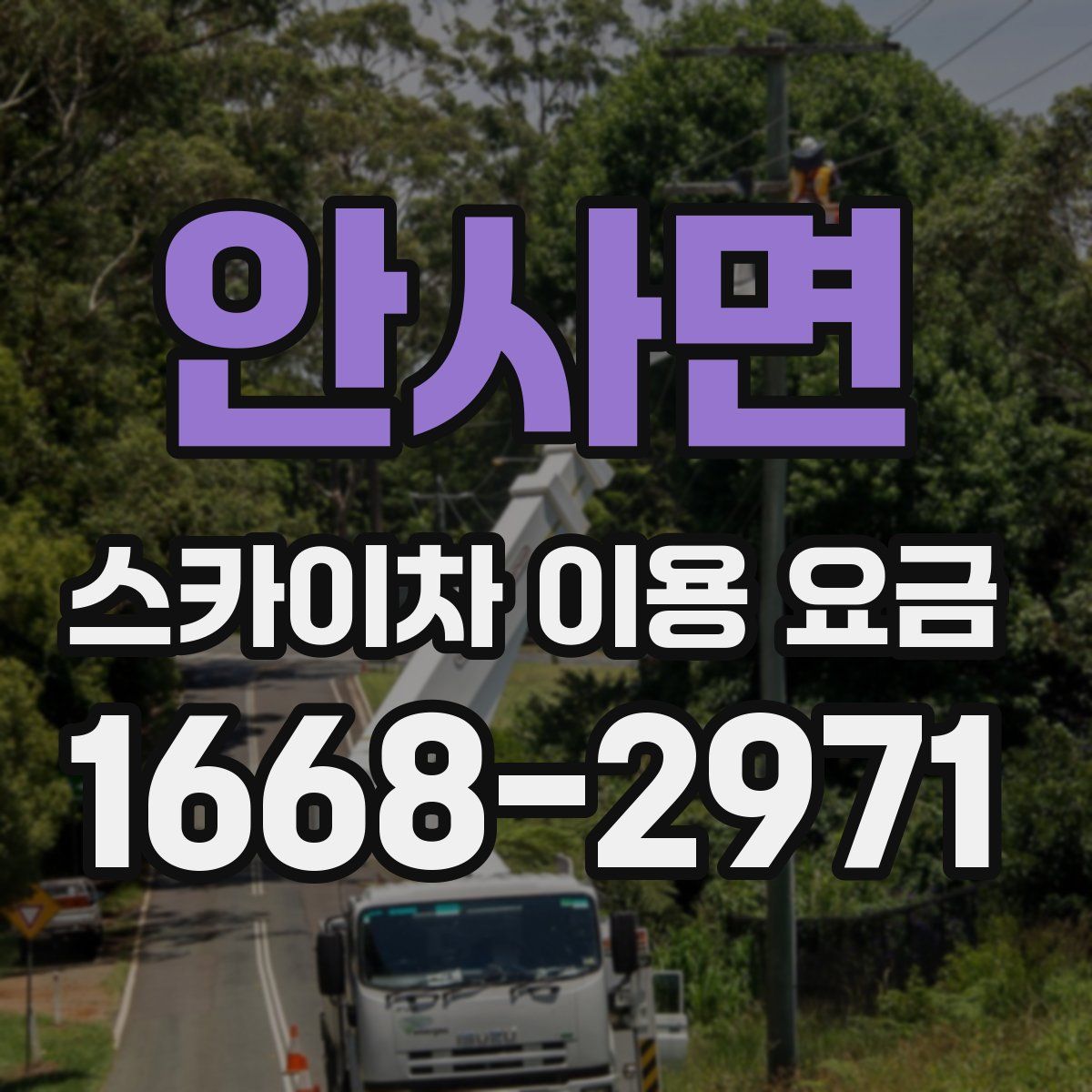안사면 스카이차 이용 요금