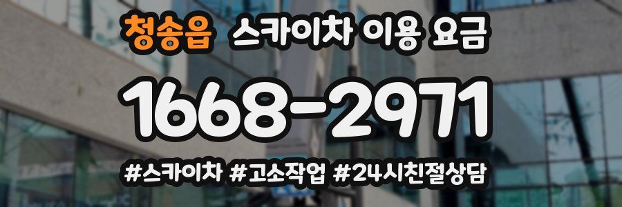 청송읍 스카이차 이용 요금