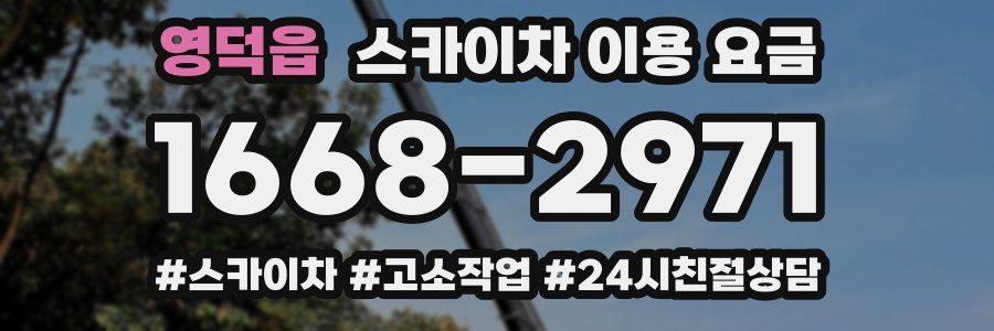 영덕읍 스카이차 이용 요금