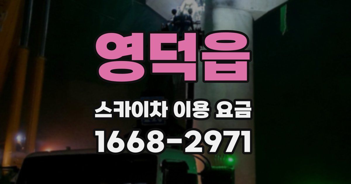 영덕읍 스카이차 이용 요금