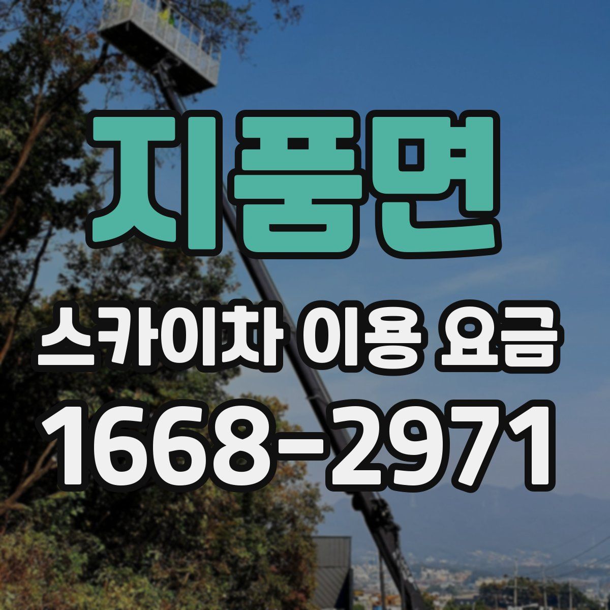 지품면 스카이차 이용 요금