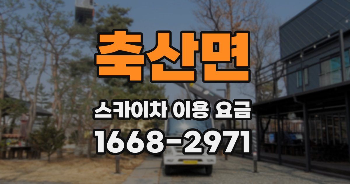 축산면 스카이차 이용 요금