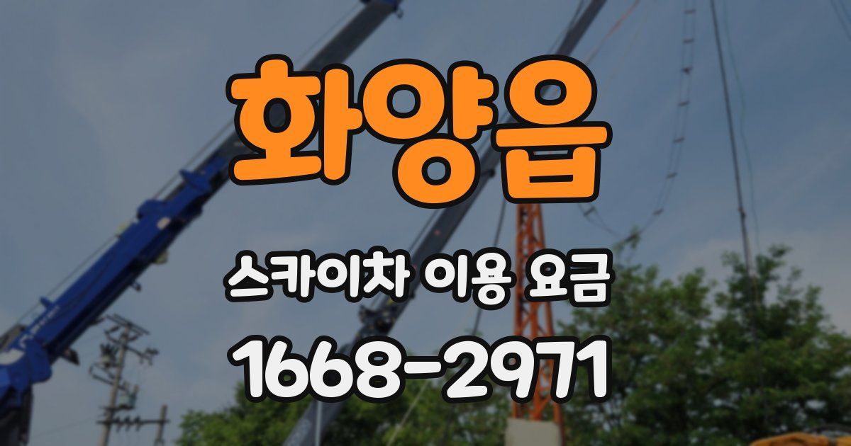 화양읍 스카이차 이용 요금