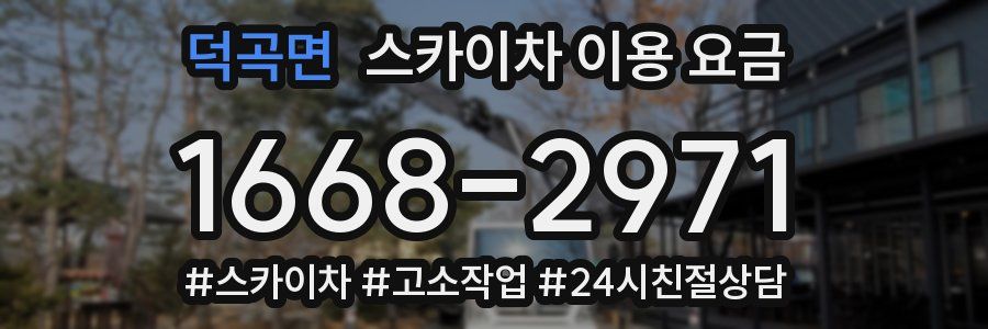 덕곡면 스카이차 이용 요금