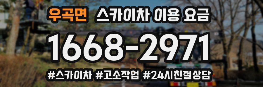 우곡면 스카이차 이용 요금