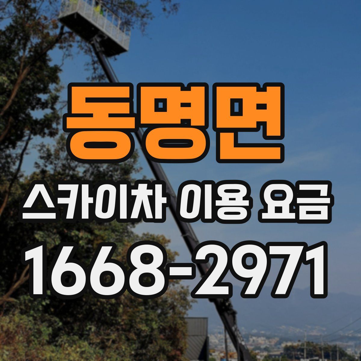 동명면 스카이차 이용 요금
