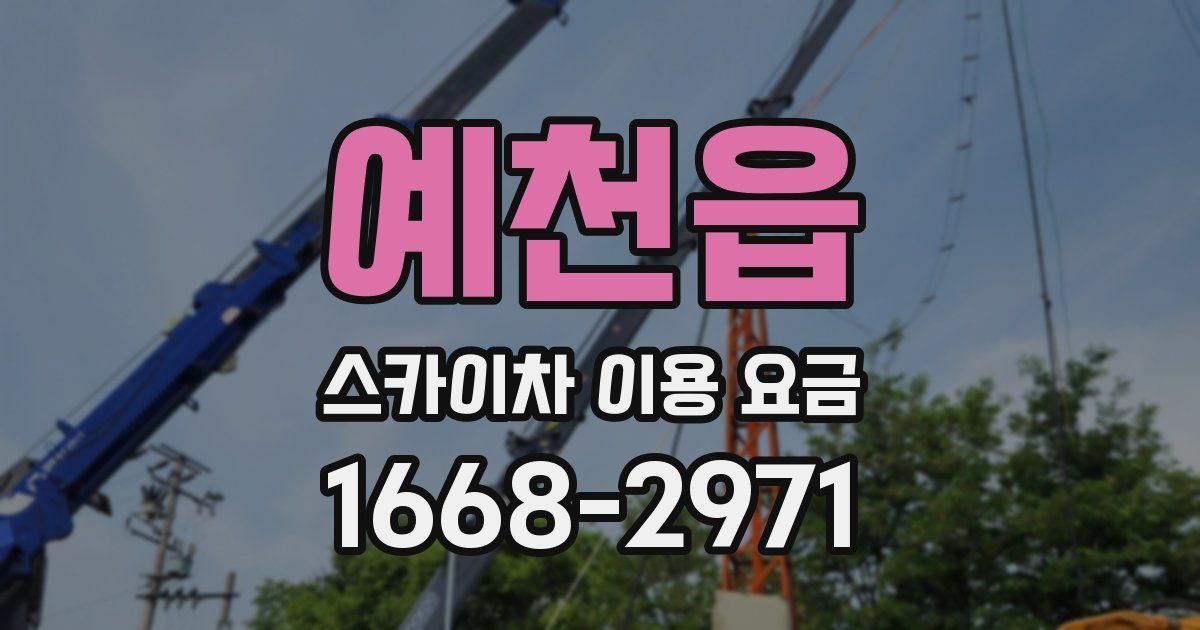 예천읍 스카이차 이용 요금
