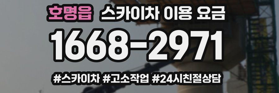 호명읍 스카이차 이용 요금