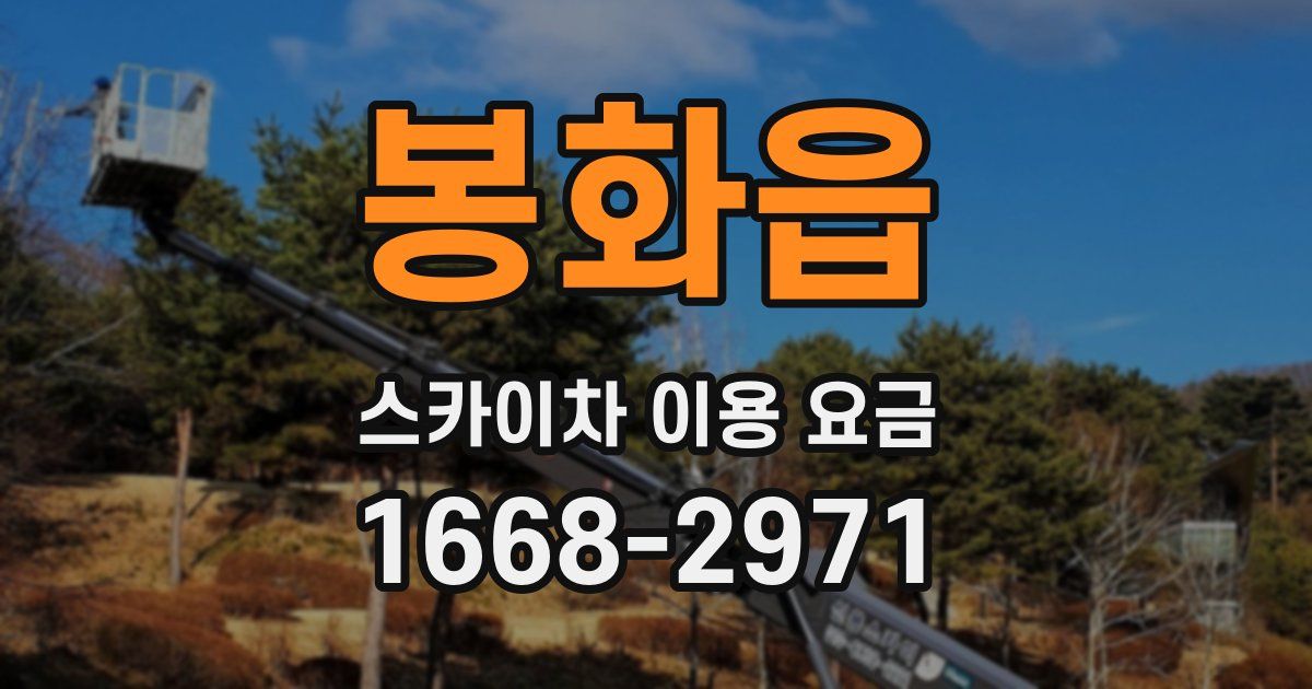 봉화읍 스카이차 이용 요금