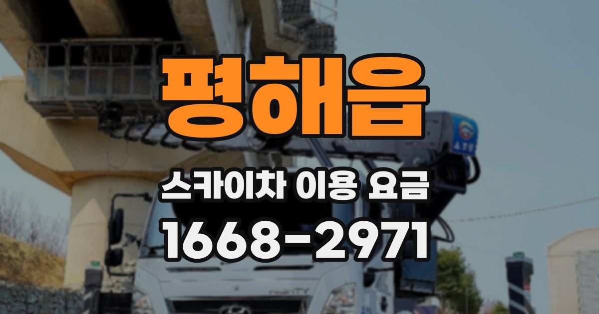 평해읍 스카이차 이용 요금