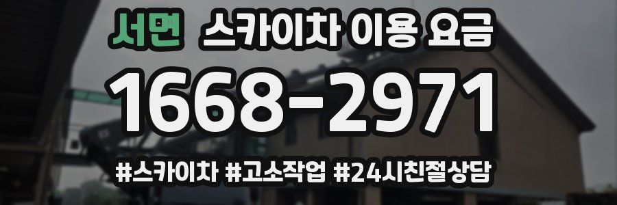 서면 스카이차 이용 요금