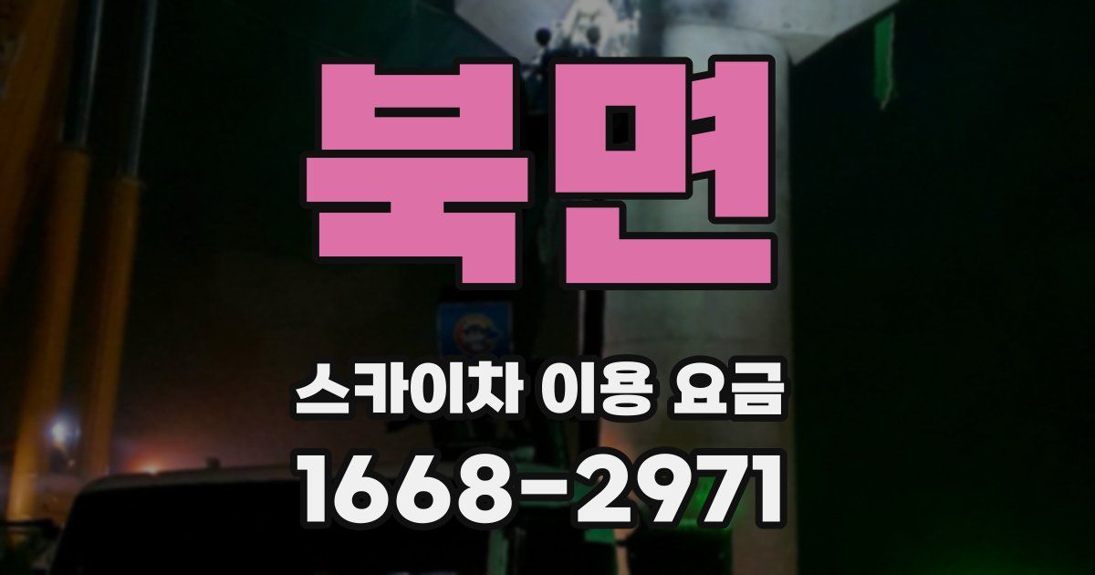 북면 스카이차 이용 요금