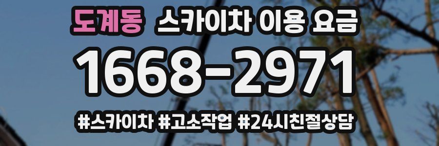 도계동 스카이차 이용 요금