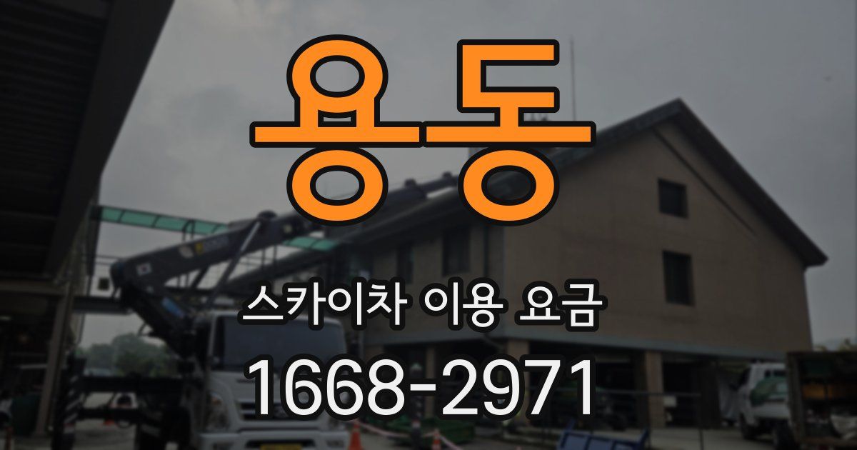 용동 스카이차 이용 요금