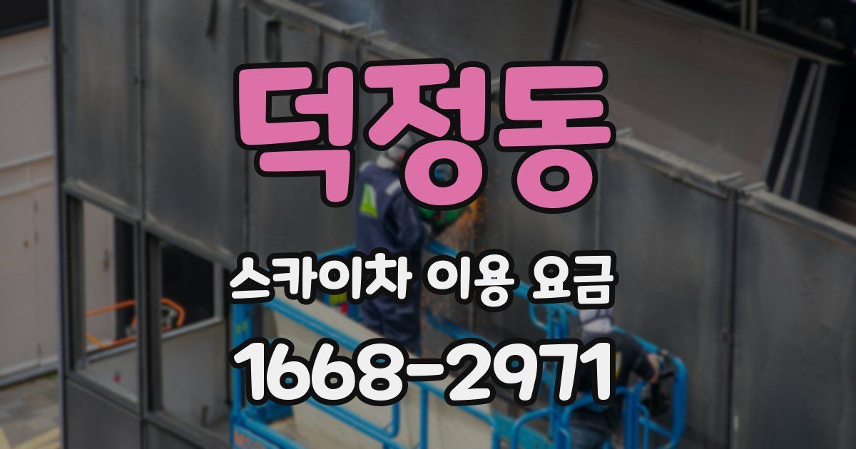 덕정동 스카이차 이용 요금