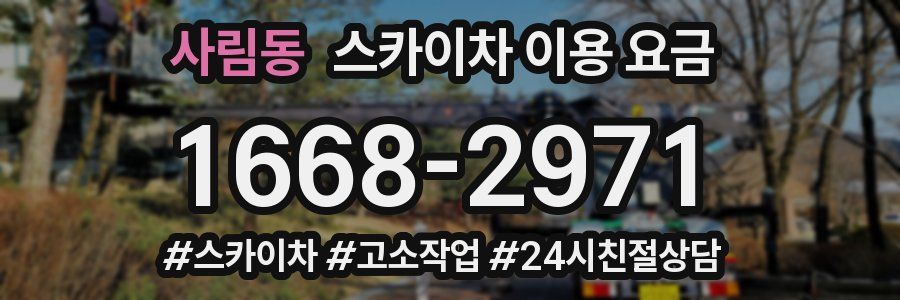 사림동 스카이차 이용 요금