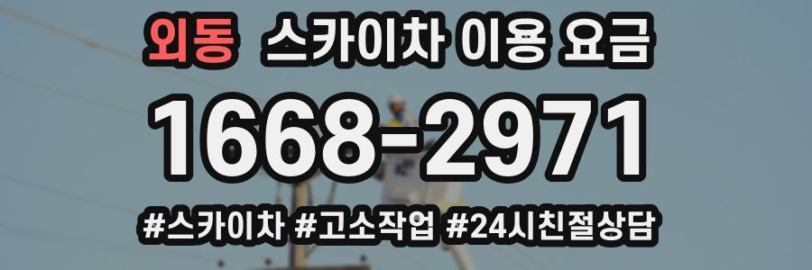외동 스카이차 이용 요금