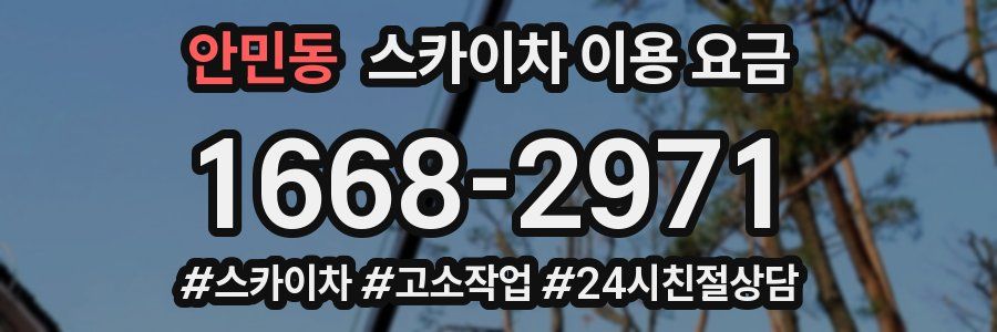 안민동 스카이차 이용 요금