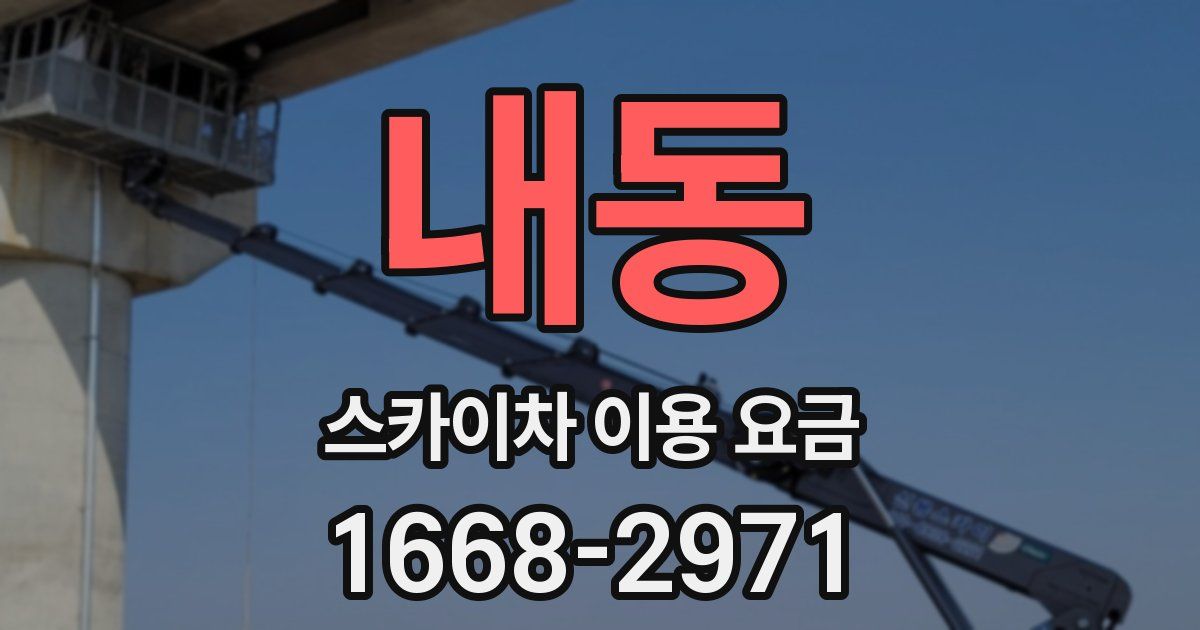 내동 스카이차 이용 요금