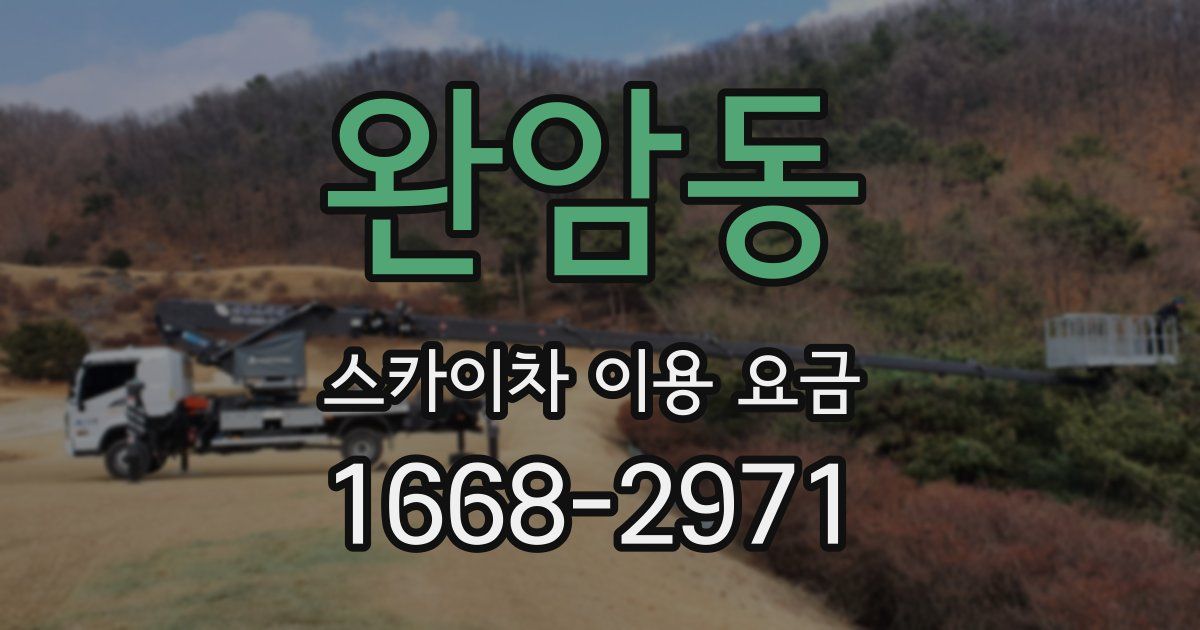 완암동 스카이차 이용 요금