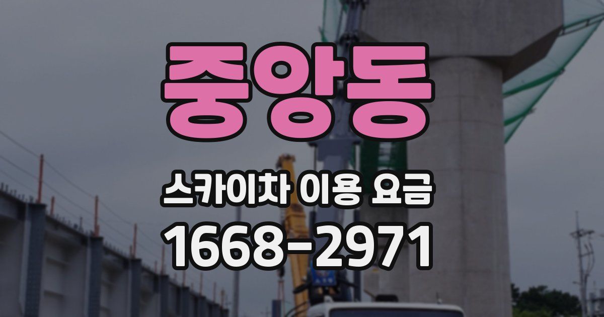 중앙동 스카이차 이용 요금