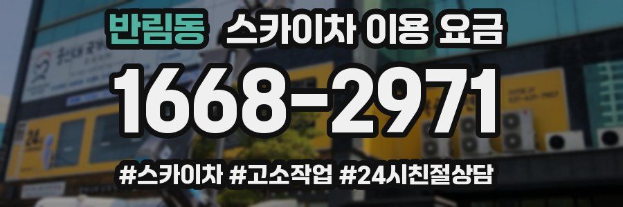 반림동 스카이차 이용 요금