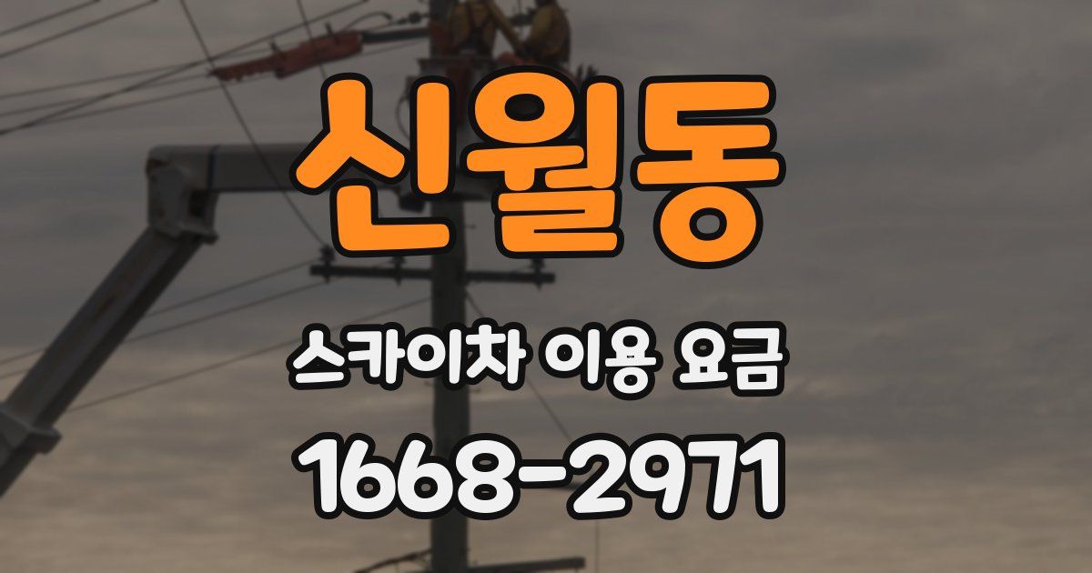 신월동 스카이차 이용 요금