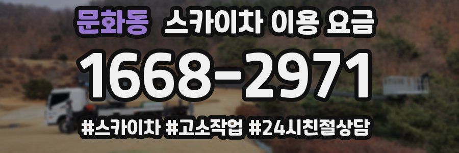 문화동 스카이차 이용 요금