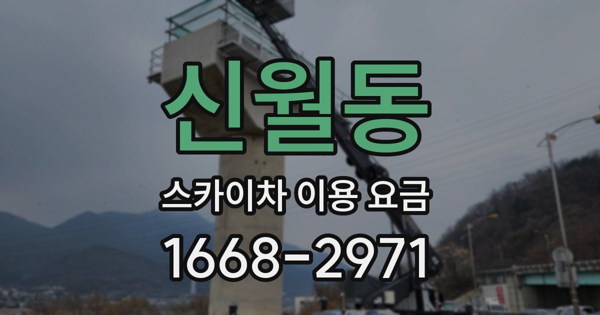 신월동 스카이차 이용 요금