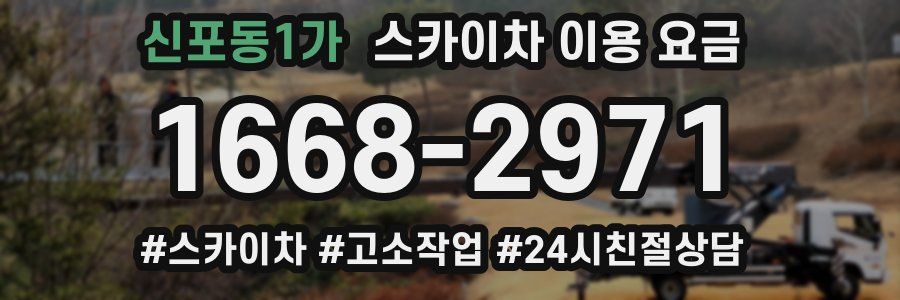신포동1가 스카이차 이용 요금